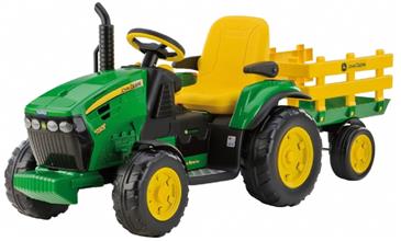 John Deere Ground Force EL Traktor med anhænger 12V