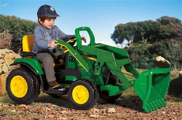 John Deere Ground Loader EL Traktor med frontskovl 12V-3