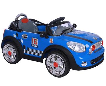 EL Børne bil Mini Carbriolet 12v, Blå m/fjernbetjening