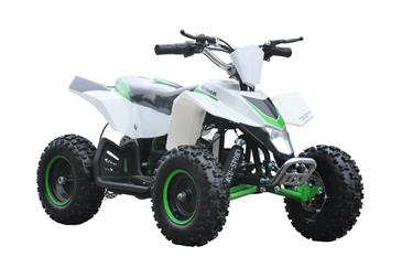 EL  Mini ATV 1000W m/fart begrænser+lys 36V14AH Grøn-3