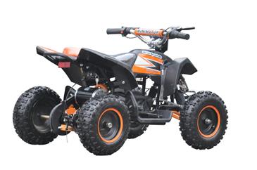 EL  Mini ATV 1000W m/fart begrænser+lys 36V12AH Orange-3