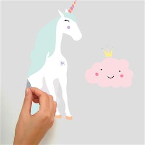 Enhjørning / Unicorn Wallstickers-4