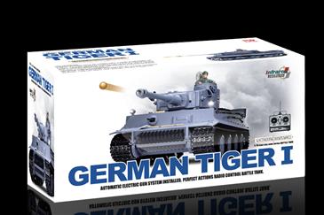 Fjernstyret Tank 1:16 Tank German Tiger 1, Airsoft-3