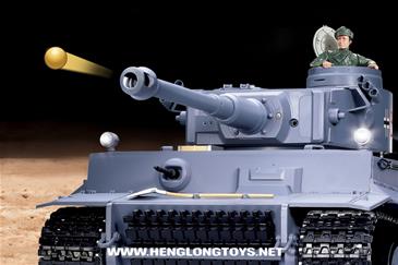 Fjernstyret Tank 1:16 Tank German Tiger 1, Airsoft-5