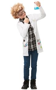 Gal Videnskabsmand udklædningsjakke til børn (9 - 10 år)