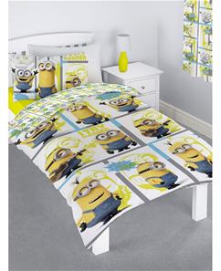 Grusomme Mig / Minions Sengetøj 2i1 Design-2