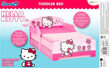 Hello Kitty juniorseng m/opbevaring+hylde (140cm)-4
