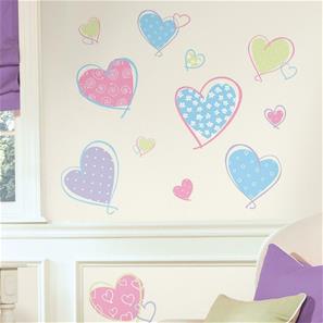 Hjerter Wallstickers-2