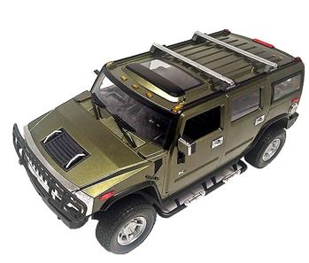 Hummer H2 Fjernstyret 1:14 Grøn/Sort