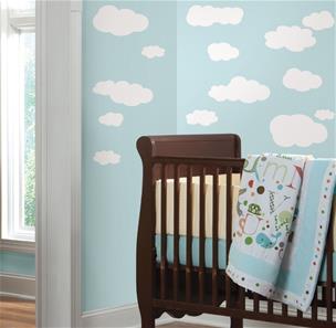 Hvide Skyer Wall Stickers