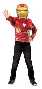 Iron Man AVENGERS INFINITY WAR Muskuløs overkrop med maske, 4-7 år