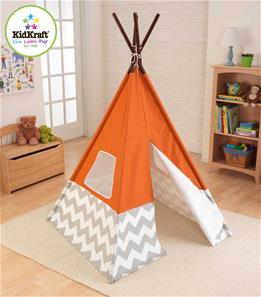 KidKraft Indianertelt Tipi Orange-2