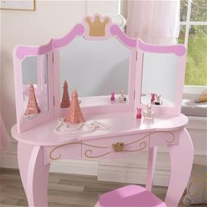 Kidkraft Prinsesse Sminkebord og skammel-5