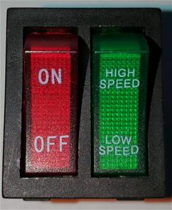 Kontakt On-Off og High-Low speed (6 ben)