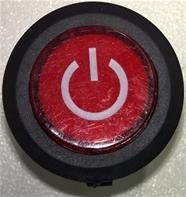 Kontakt on-off 3 ben Rund 6V/12V