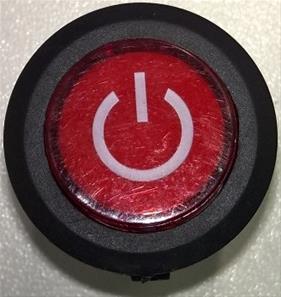 Kontakt on-off 3 ben Rund 6V/12V