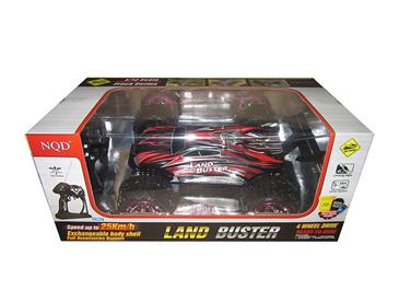 Land Buster High Speed 4WD Fjernstyret Bil, 25km/t 1:12 Blå-5