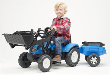 Landini Traktor med Frontskovl og trailer