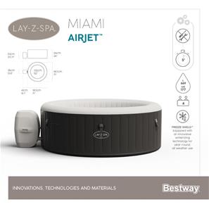  Lay-Z Spabad 180 x 66 cm Miami AirJet 669 L (Dansk model)-10