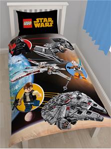 Lego Star Wars 2i1 Sengetøj (100 procent bomuld!)