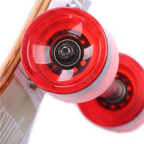 Longboard 41 ''DROP TROUGH RACE'' Skateboard m/LED Lys, SAT-12