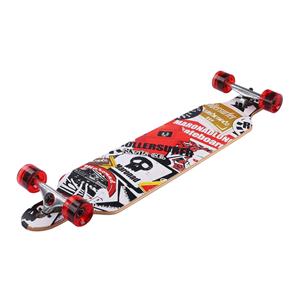 Longboard 41 ''DROP TROUGH RACE'' Skateboard m/LED Lys, SAT-3