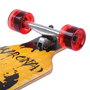 Longboard 41 ''DROP TROUGH RACE'' Streetsurfer Skateboard DRIPPING SCULL-3