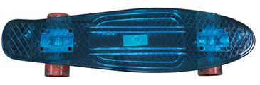   MCU-Sport Blå Transparent LED Skateboard m/LED LYS + ABEC7-3