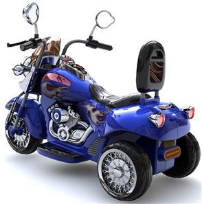 MegaLeg Chopper Motorcykel Blå (2xmotor)-2