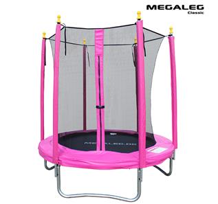  MegaLeg Classic 1,8m Trampolin + Sikkerhedsnet Pink