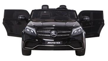 Mercedes GLS63 4x4 12v Sort m/4x12V + Gummihjul + fjernb-2