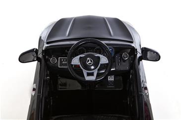 Mercedes S63 AMG til Børn 12V m/2.4G fjernbetjening og Gummihjul Sort-5