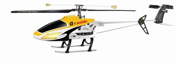 Metal Fjernstyret Helikopter Single Rotor 2.4G 3.5 Kanals 75CM-2