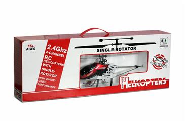 Metal Fjernstyret Helikopter Single Rotor 2.4G 4 Kanals-4