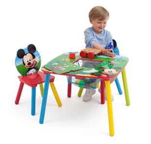 Mickey Mouse Bord m/opbevaring og Stole-2