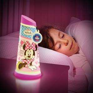 Minnie Mouse 2i1 Natlampe og lygte