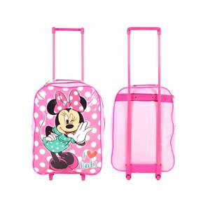 Minnie Mouse Trolley Kuffert med hjul til børn m/frontlomme