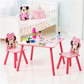 Minnie Mouse pink bord med stole-3