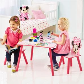 Minnie Mouse pink bord med stole-4