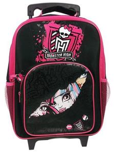 Monster High Trolley Kuffert med hjul til børn m/frontlomme