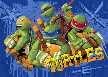 Ninja Turtles gulvtæppe 03 til børn 133x95