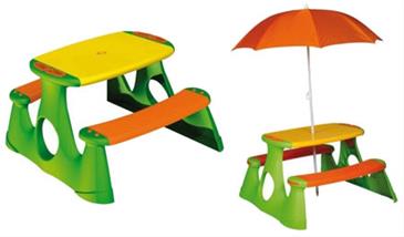 Picnic Bord med parasol-2