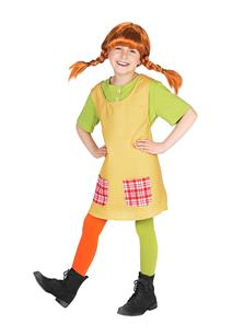 Pippi Langstrømpe Strømpebukser Børnekostume-2