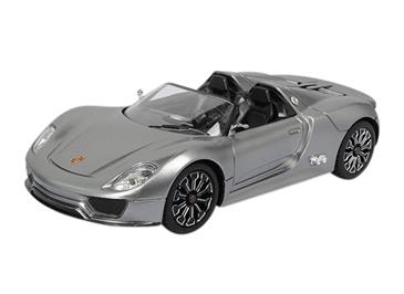 Porsche 918 Spyder Fjernstyret Bil 1:24 Sølv, sort eller hvid