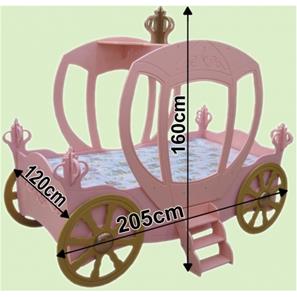 Prinsesse Karet Træ Børneseng m/madras-2