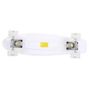  Maronad Retro Minicruiser Skateboard  m/LED Lys og ABEC7, Hvid-3