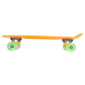  Maronad Retro Minicruiser Skateboard  m/LED Lys og ABEC7, Orange-4