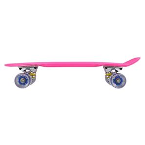 Maronad Retro Minicruiser Skateboard m/LED Lys og ABEC7, Pink-4
