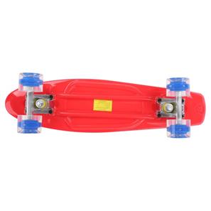 Maronad Retro Minicruiser Skateboard m/LED Lys og ABEC7, Rød-3