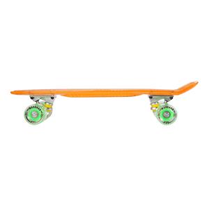  Maronad Retro Minicruiser Transparent Skateboard  m/LED Lys ABEC7,Orange-2